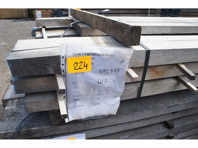 0,37 m³ eiken planken 54mm - afbeelding 2 van  4