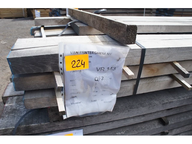 0,37 m³ eiken planken 54mm - afbeelding 2 van  4