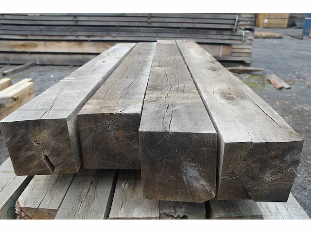 0,38 m³ eiken balken 200x200 - afbeelding 3 van  4