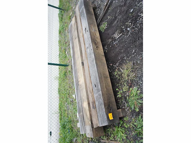 0,40 m³ eiken balken 200x200 - afbeelding 1 van  4