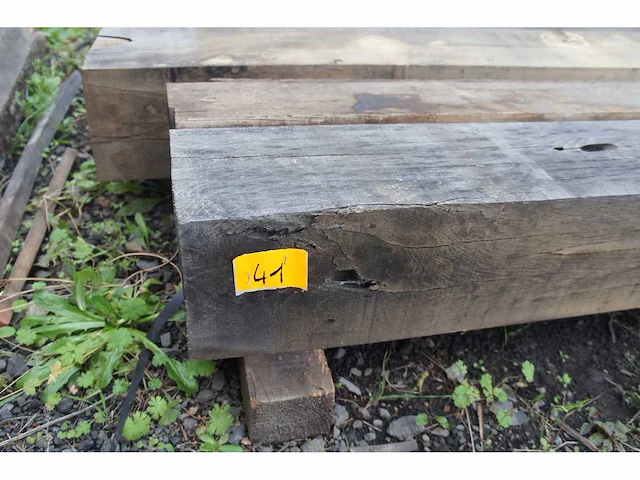 0,40 m³ eiken balken 200x200 - afbeelding 2 van  4