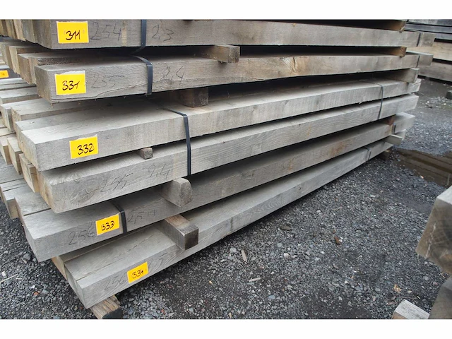 0,40 m³ eiken balken 80x150 - afbeelding 1 van  4