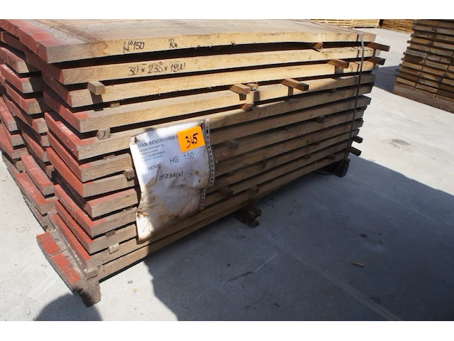 0,42 m³ eiken planken 30mm rustiek - afbeelding 1 van  4