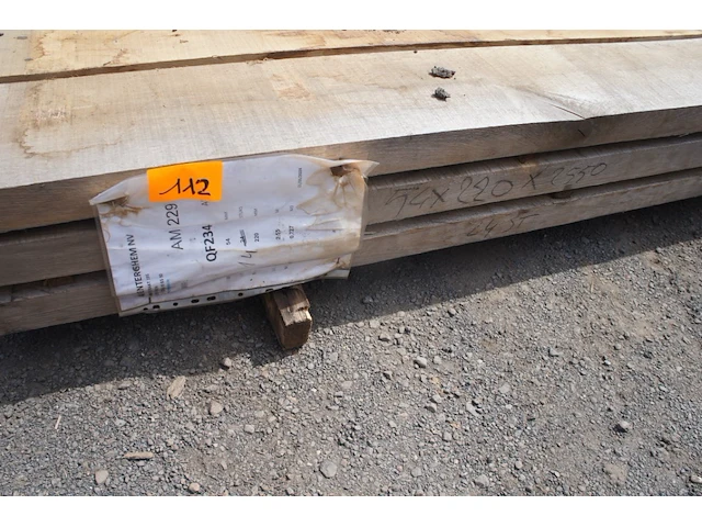 0,42 m³ eiken planken 54mm - afbeelding 2 van  4