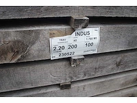 0,44 m³ industrieel eiken balken 100x200 - afbeelding 2 van  5