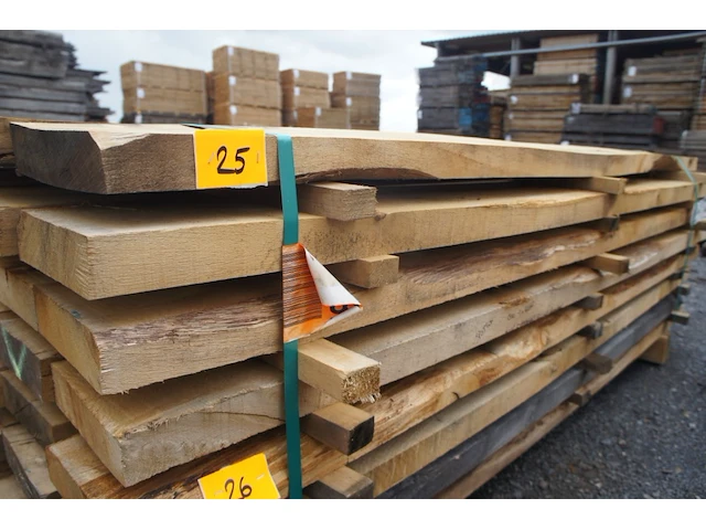 0,44 m³ industrieel eiken balken 50x200 - afbeelding 2 van  4