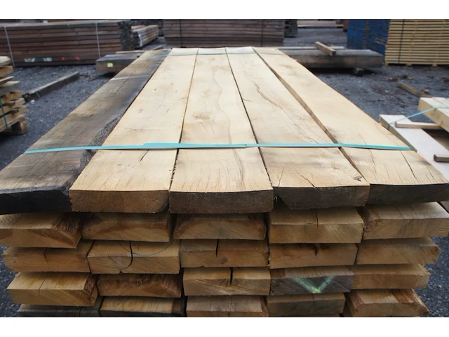 0,44 m³ industrieel eiken balken 50x200 - afbeelding 3 van  4