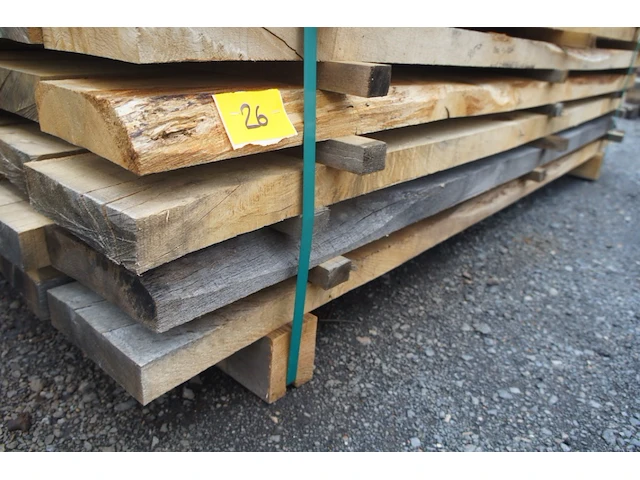 0,44 m³ industrieel eiken balken 50x200 - afbeelding 2 van  4