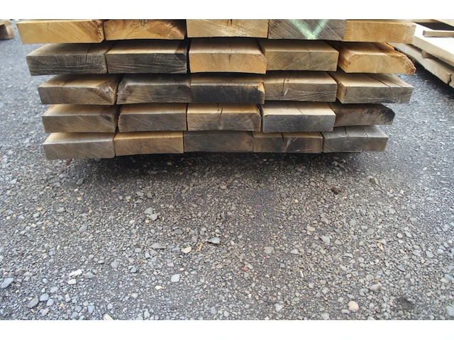 0,44 m³ industrieel eiken balken 50x200 - afbeelding 3 van  4