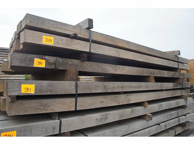 0,45 m³ eiken balken 80x150 - afbeelding 1 van  4