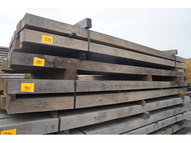 0,45 m³ eiken balken 80x150 - afbeelding 1 van  4