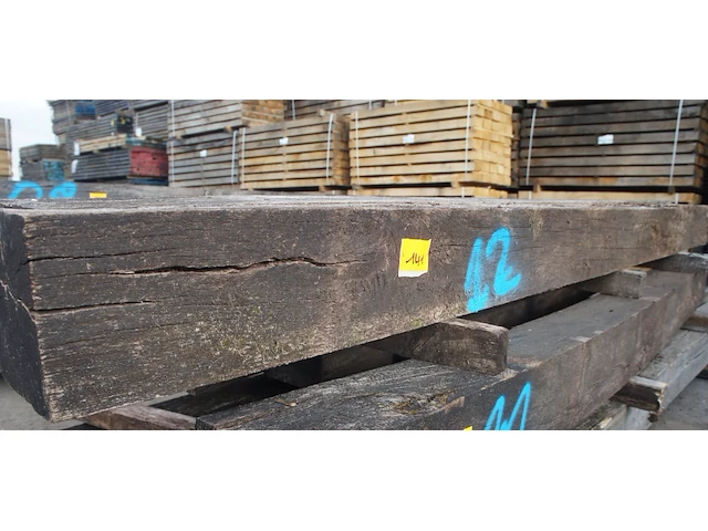 0,45 m³ oude eiken balken - afbeelding 2 van  4