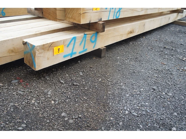 0,47 m³ eiken balken 150x150 - afbeelding 1 van  3