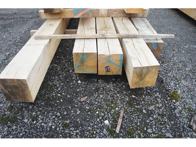 0,47 m³ eiken balken 150x150 - afbeelding 3 van  3