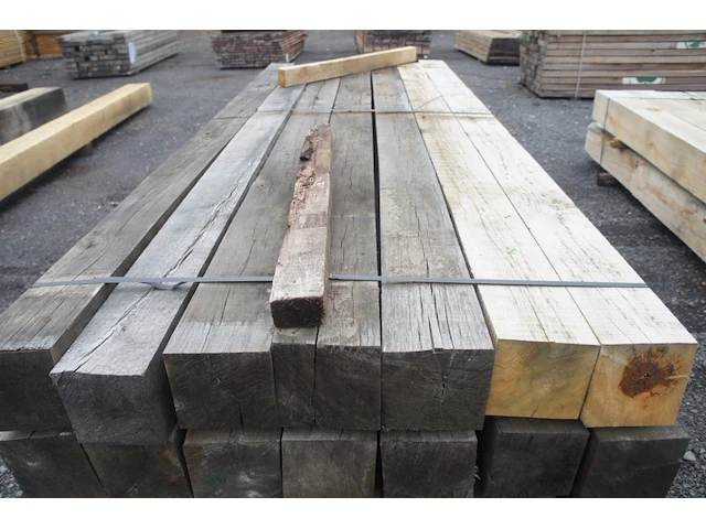 0,47 m³ eiken balken 150x150 - afbeelding 3 van  4