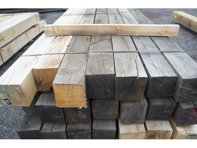0,47 m³ eiken balken 150x150 - afbeelding 4 van  4