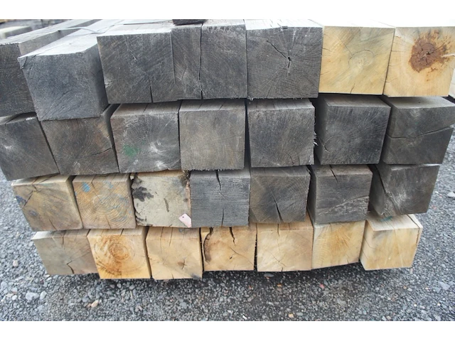 0,47 m³ eiken balken 150x150 - afbeelding 3 van  4