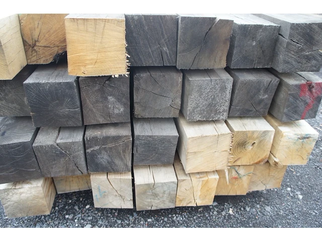 0,47 m³ eiken balken 150x150 - afbeelding 4 van  4