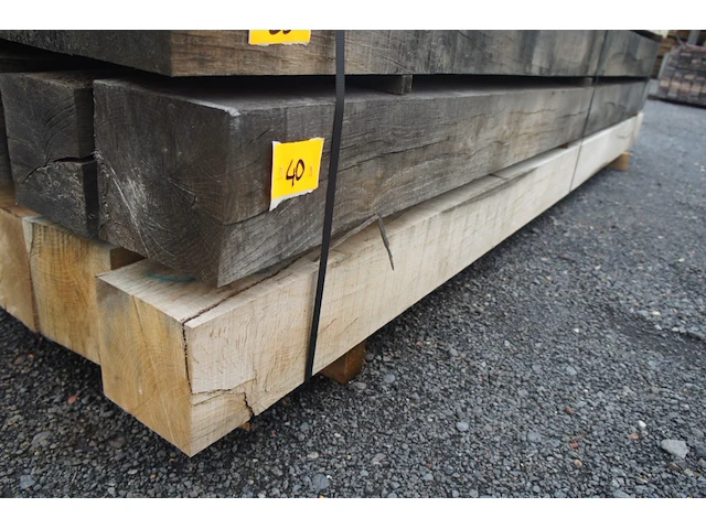 0,47 m³ eiken balken 150x150 - afbeelding 2 van  4