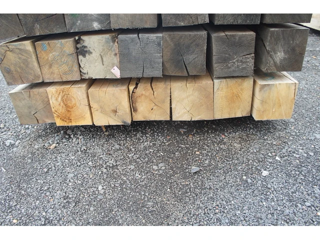 0,47 m³ eiken balken 150x150 - afbeelding 3 van  4