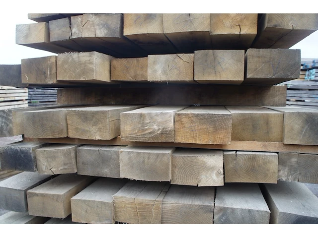 0,47 m³ eiken balken 80x150 - afbeelding 3 van  4