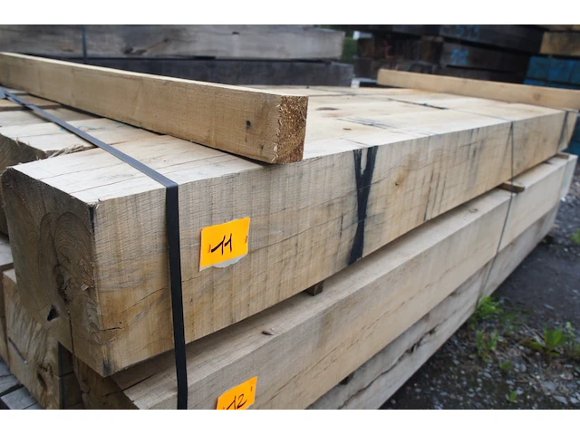 0,50 m³ eiken balken 200x200 - afbeelding 2 van  5