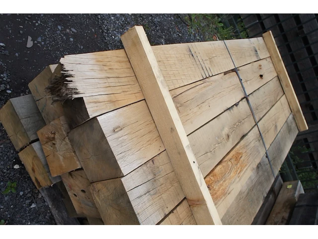 0,50 m³ eiken balken 200x200 - afbeelding 5 van  5