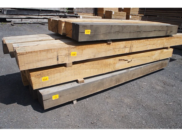 0,50 m³ eiken balken 200x200 - afbeelding 1 van  5