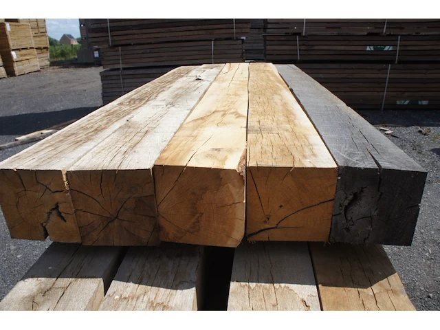 0,50 m³ eiken balken 200x200 - afbeelding 4 van  5