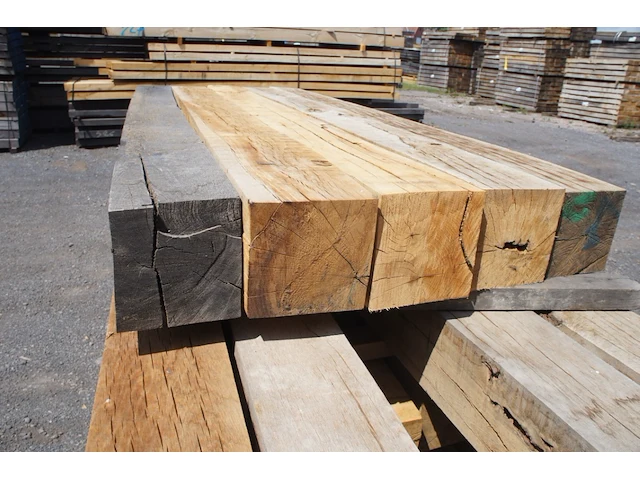 0,50 m³ eiken balken 200x200 - afbeelding 5 van  5