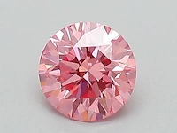 0.50ct fancy vivid pink vs2 with igi certificate - afbeelding 1 van  4