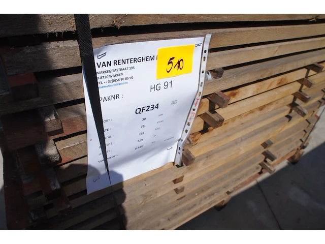 0,54 m³ eiken planken 30mm rustiek - afbeelding 2 van  4