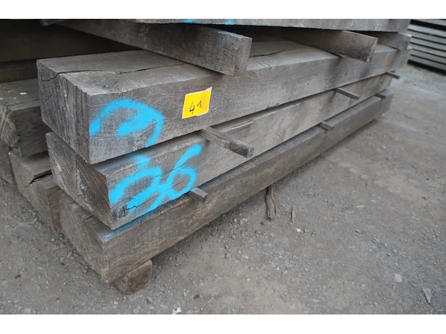 0,54 m³ oude eiken balken 130x220 - afbeelding 1 van  3