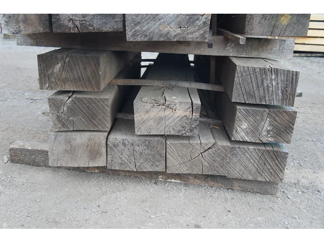 0,54 m³ oude eiken balken 130x220 - afbeelding 2 van  3