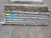 0,59 m³ oude eiken balken 60mm - afbeelding 1 van  3