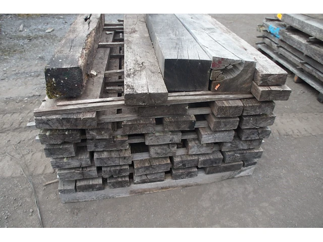 0,59 m³ oude eiken balken 60mm - afbeelding 3 van  3