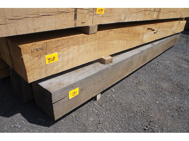 0,60 m³ eiken balken 200x200 - afbeelding 1 van  4