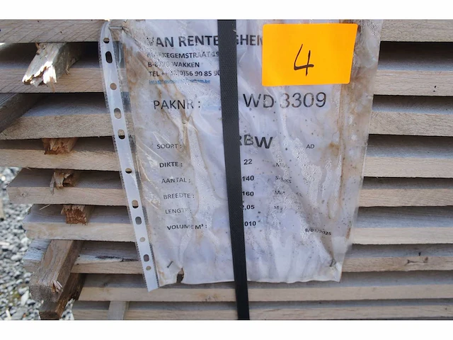 0,61 m³ eiken planken 22mm - afbeelding 2 van  4