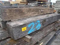 0,64 m³ oude eiken balken - afbeelding 1 van  3