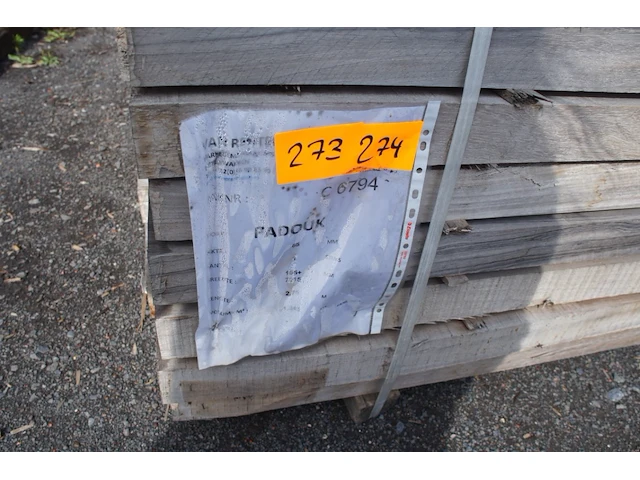 0,67 m³ padouk 65mm - afbeelding 2 van  4