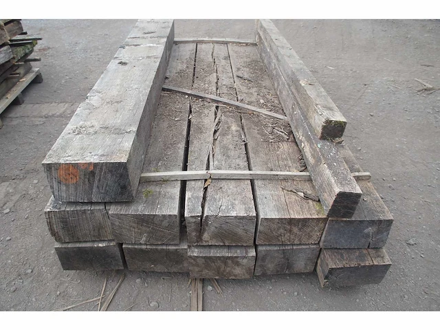 0,69 m³ oude eiken balken 130x220 - afbeelding 3 van  3