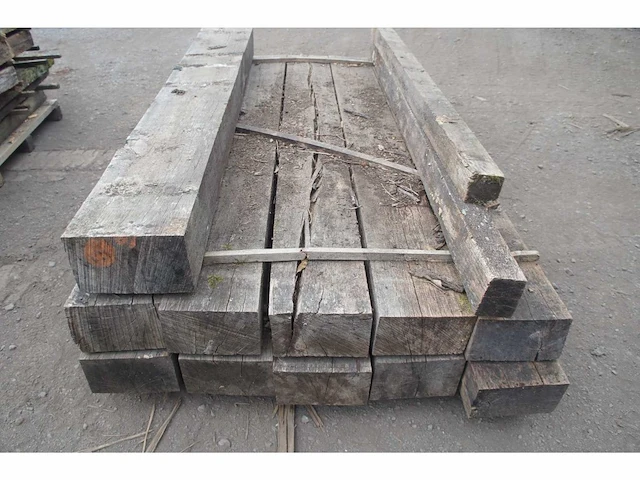 0,69 m³ oude eiken balken 130x220 - afbeelding 3 van  3