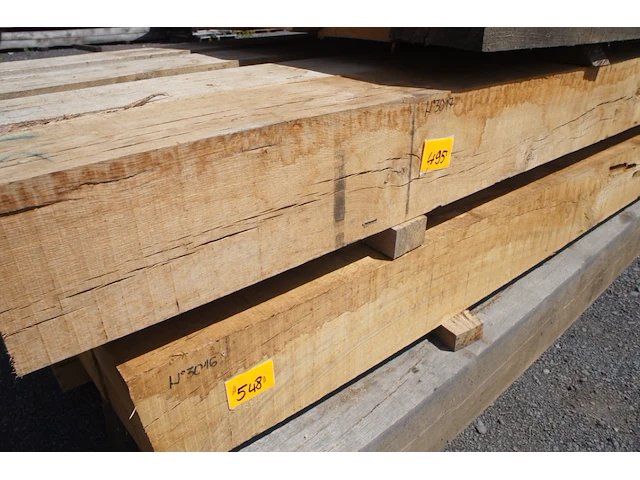 0,72 m³ eiken balken 200x200 - afbeelding 1 van  4