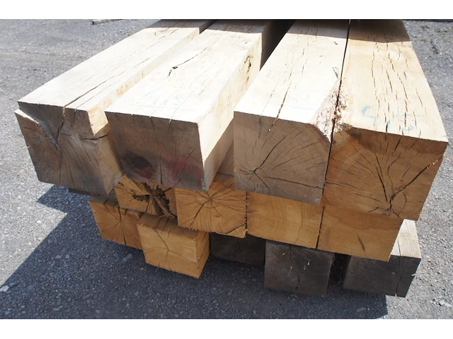 0,72 m³ eiken balken 200x200 - afbeelding 3 van  4