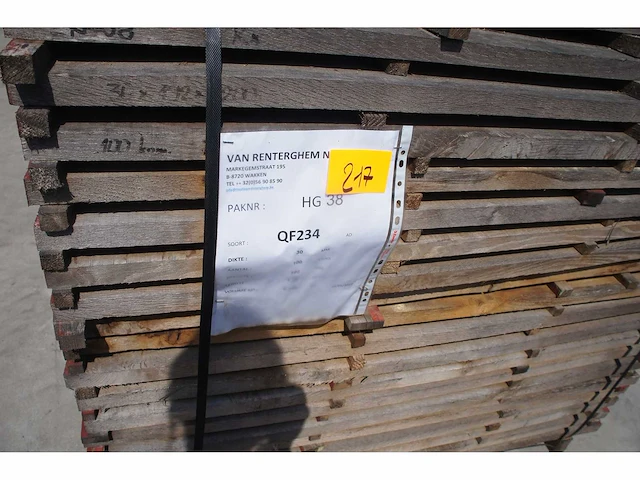 0,72 m³ eiken planken 30mm rustiek - afbeelding 2 van  4