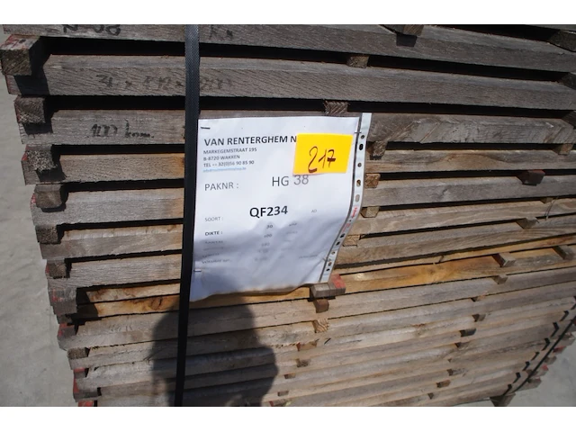 0,72 m³ eiken planken 30mm rustiek - afbeelding 2 van  4