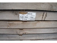 0,72 m³ industrieel eiken balken 100x200 - afbeelding 2 van  3