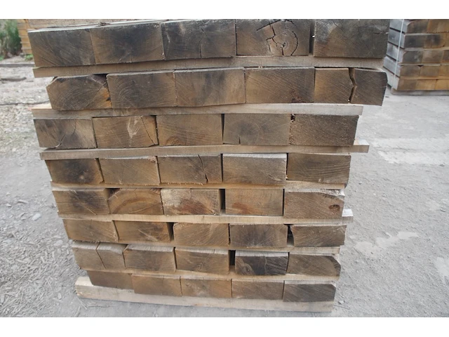 0,72 m³ industrieel eiken balken 100x200 - afbeelding 3 van  3