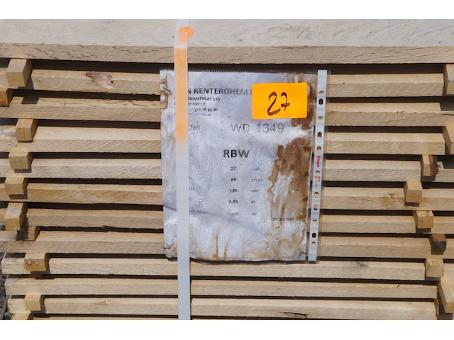 0,73 m³ eiken planken 22mm - afbeelding 2 van  4