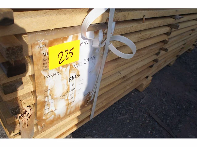 0,74 m³ eiken planken 22mm - afbeelding 2 van  3